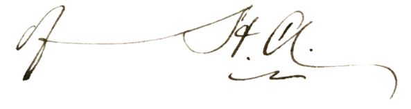 Signature of Sir Henry Ayers